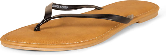 Amazon Essentials Thong Sandals Black Flip Flops Size UK 10 RRP £17.10