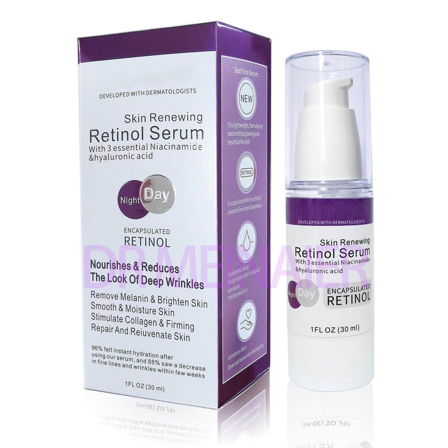 OKAQEE Retinol Face Serum Essence 30ml Wrinkles Removal RRP £34.99
