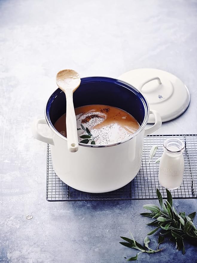 BK Indigo Dutch Heritage German Enamelled Stockpot with Lid