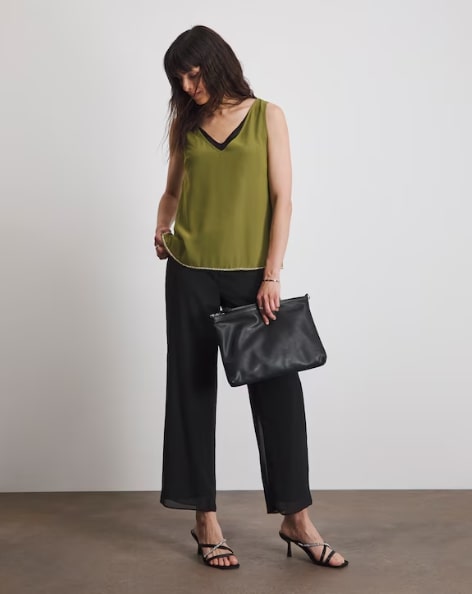 BNWT Joanna Hope Beaded Chiffon Top Size 18 RRP £67