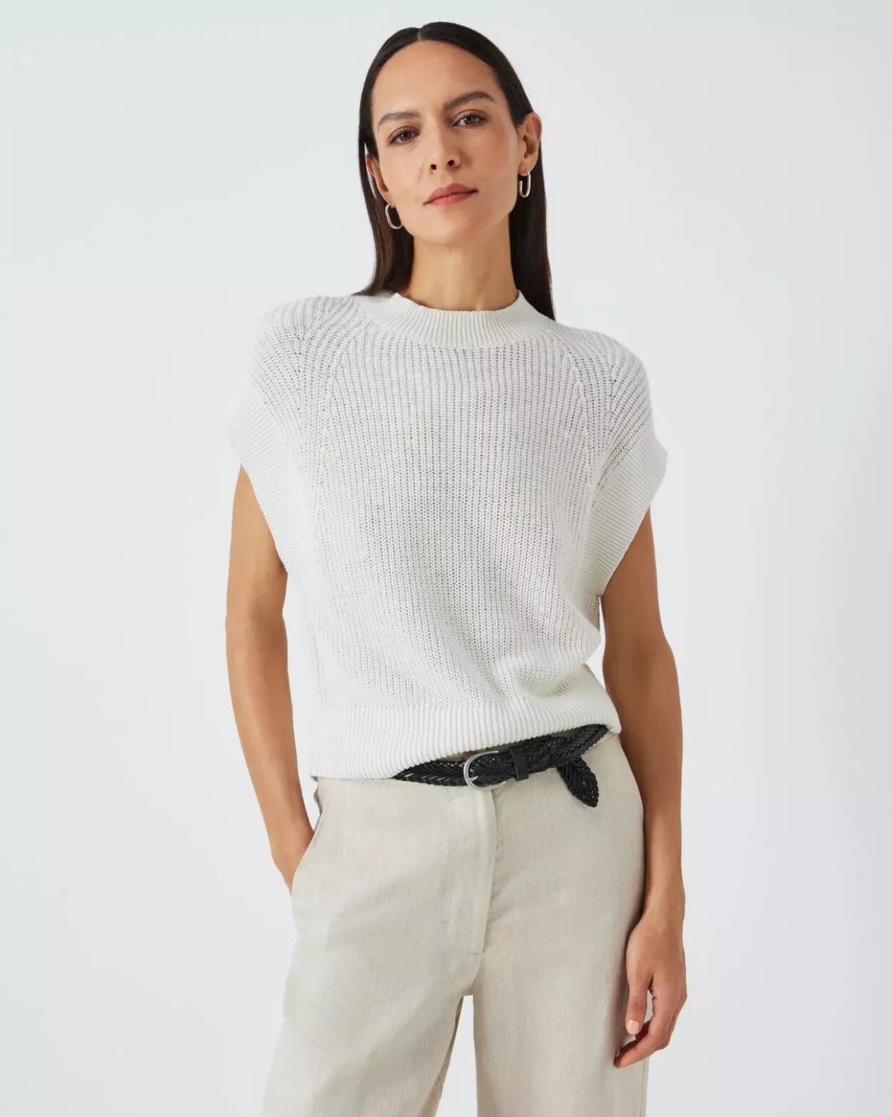 John Lewis Grown On Sleeve Knit Top Size Medium BNWT RRP £39