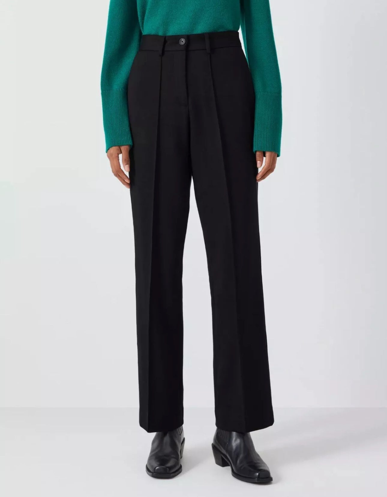 John Lewis Taylor Ponte Black Trousers Size 10 RRP £49