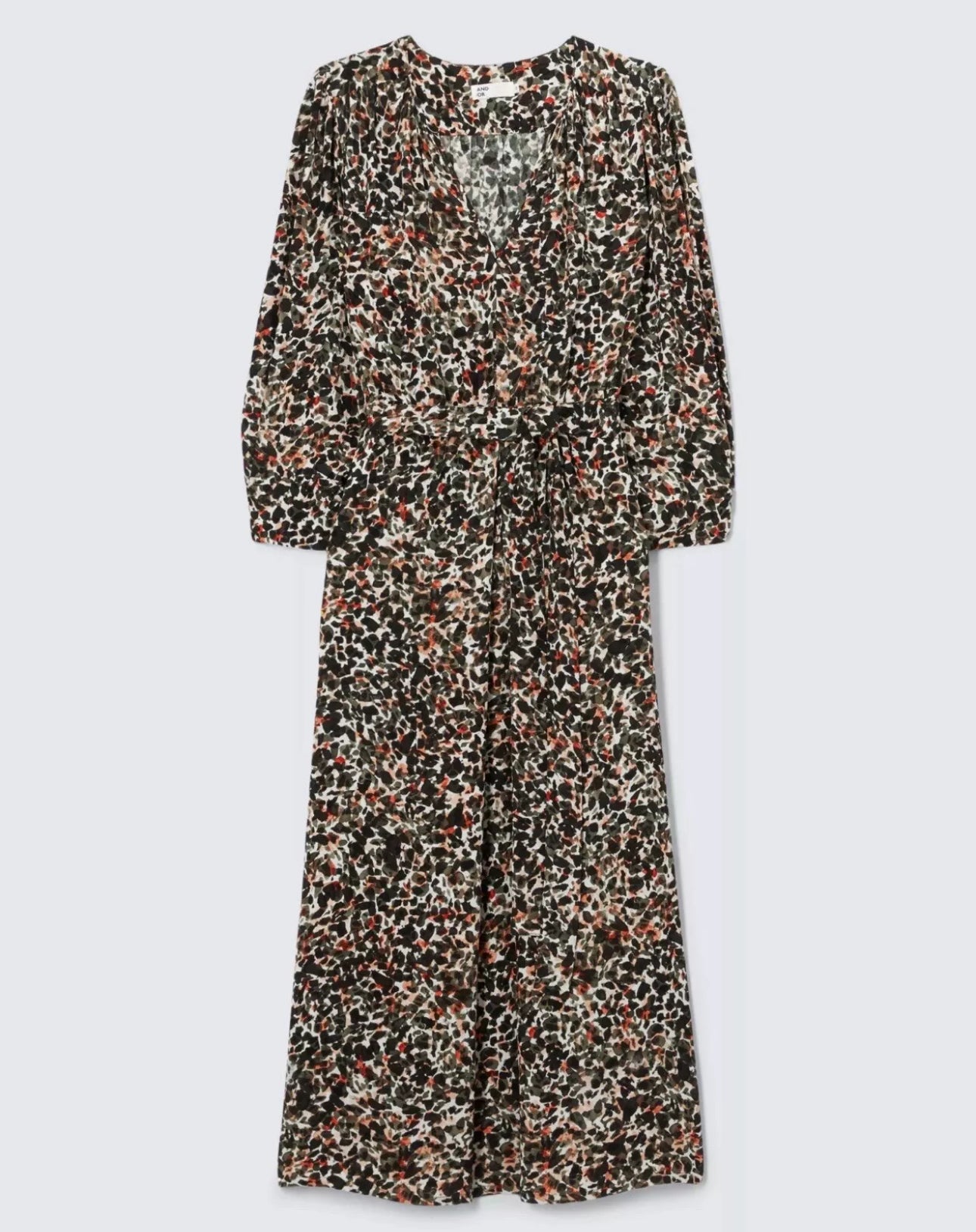 John Lewis AND/OR Beth Mosaic Midi Dress Size 8 RRP £79