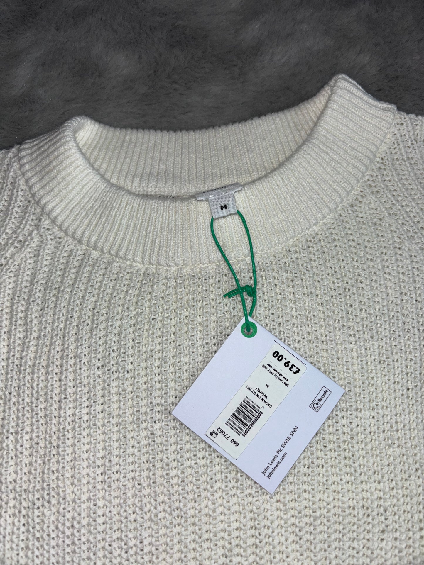 John Lewis Grown On Sleeve Knit Top Size Medium BNWT RRP £39
