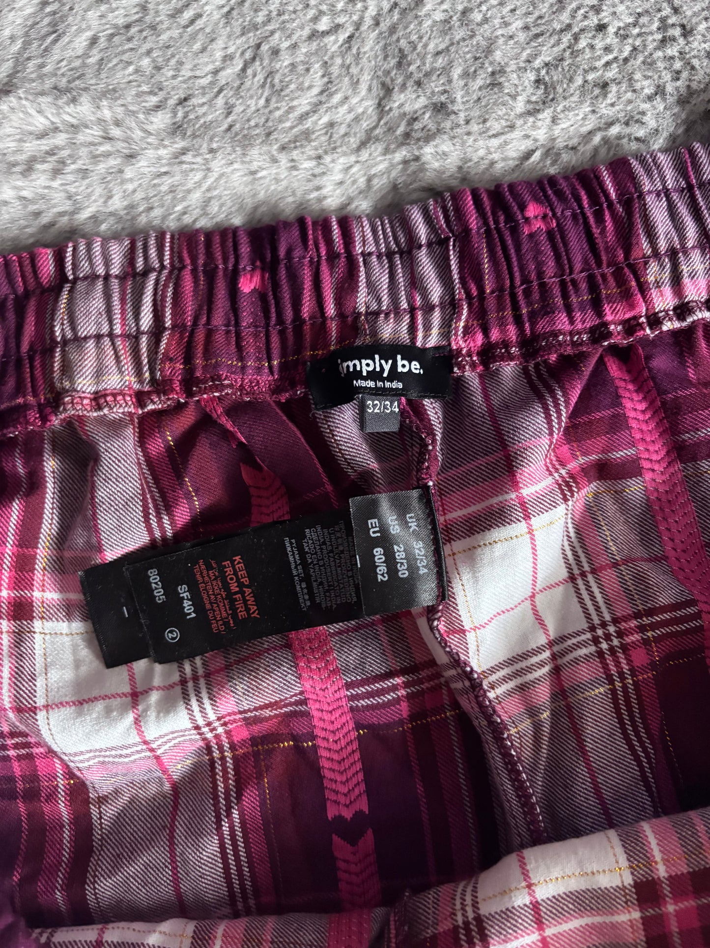 Simply Be Lounge Wear Woven Pyjama Bottoms Size 32-34 RRP £34