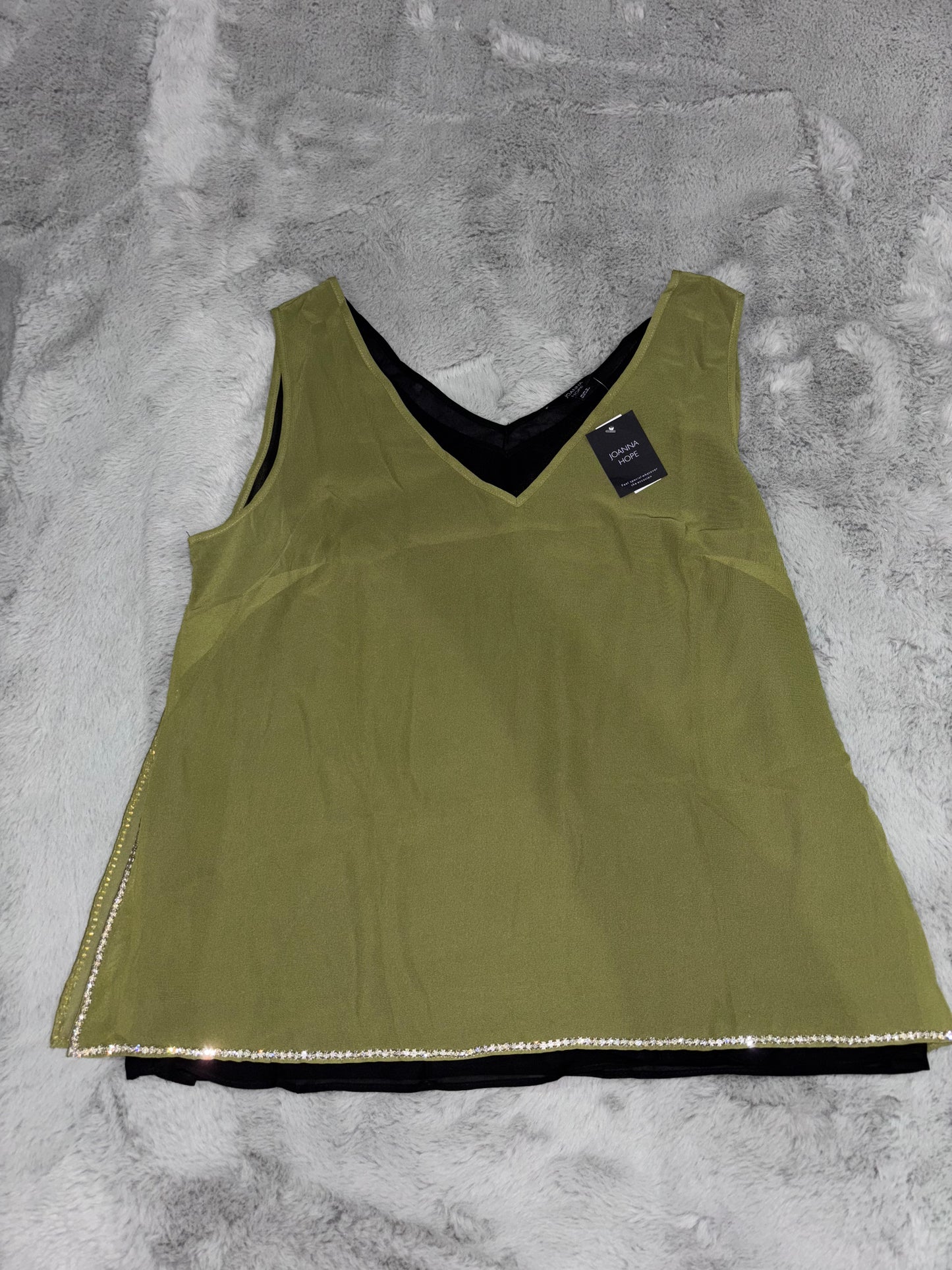 BNWT Joanna Hope Beaded Chiffon Top Size 18 RRP £67
