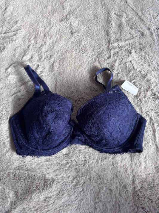 Pretty Secrets Ella Lace Padded Plunge Wired Bra Size 34D RRP £18