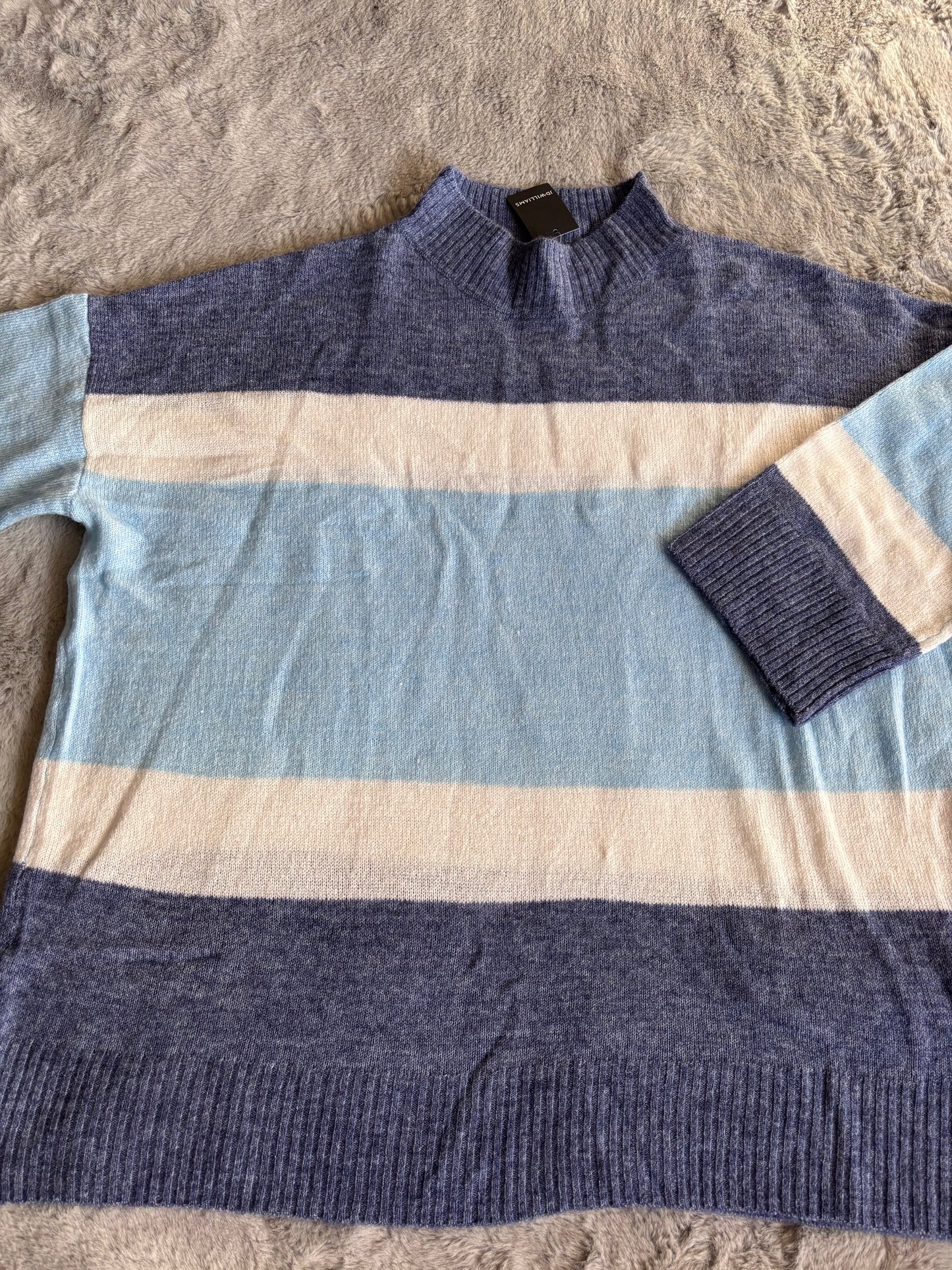 Blue Colour Block Tunic Size 28/30 RRP £30.00