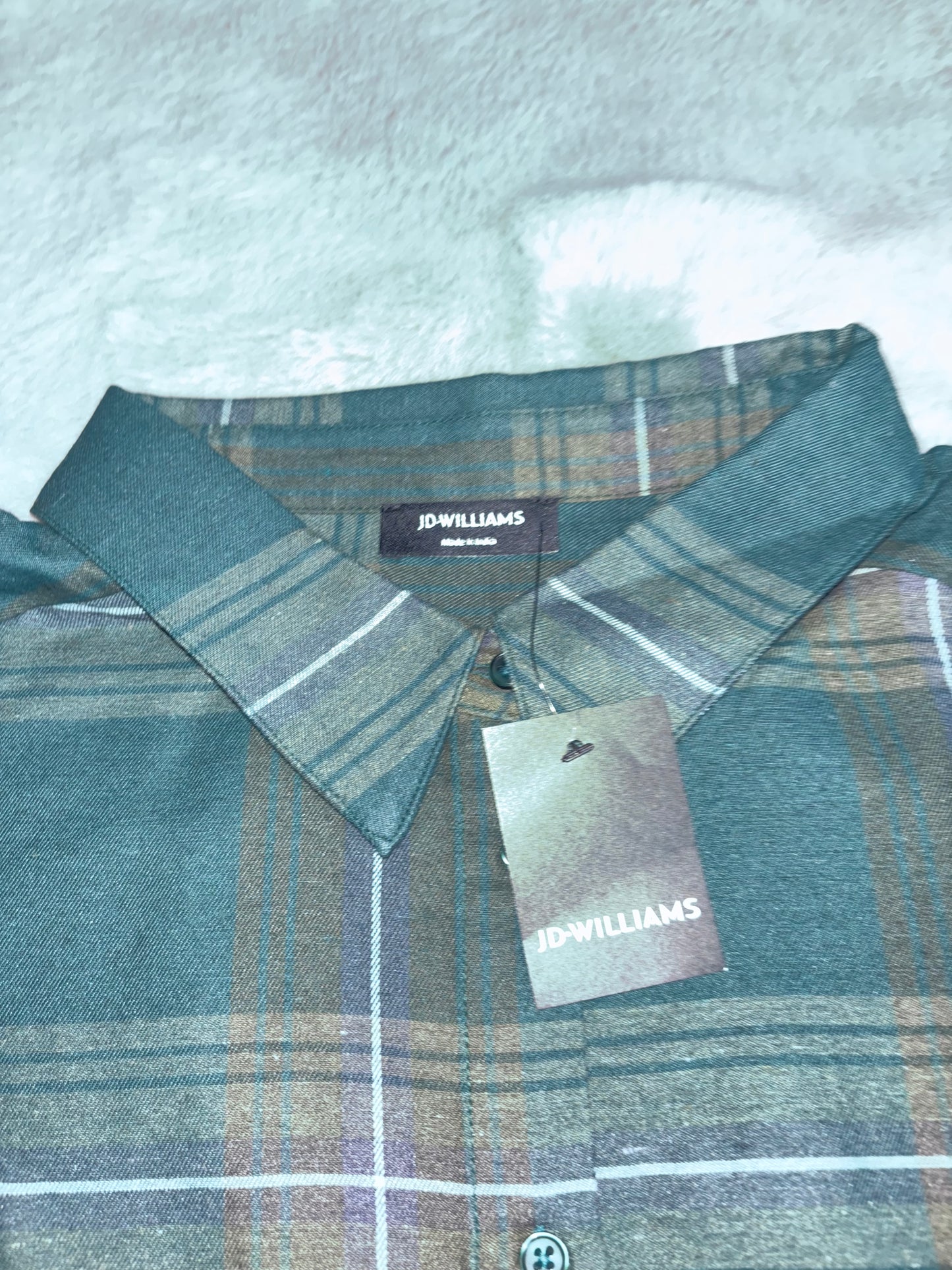 Green Check Shirt Size 20 RRP £32.00