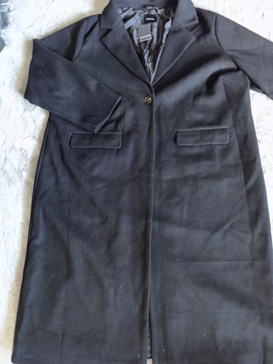 Black Lined Longline Coat Size 22 RRP £72