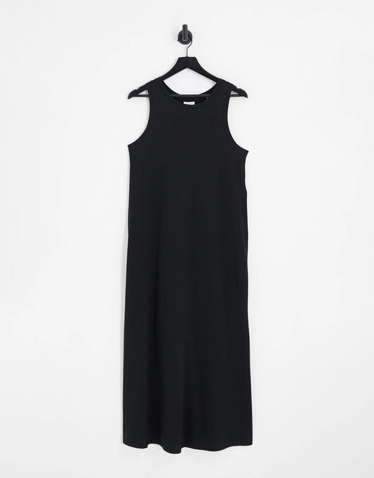 Black Only Curve High Neck Maxi Dress Size XL UK 26 RRP £25