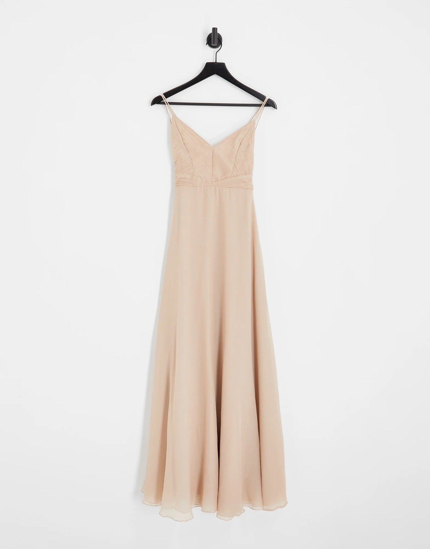 ASOS Design Cami Maxi Dress Soft Blush Size 10 RRP £65 Prom / Bridesmaid