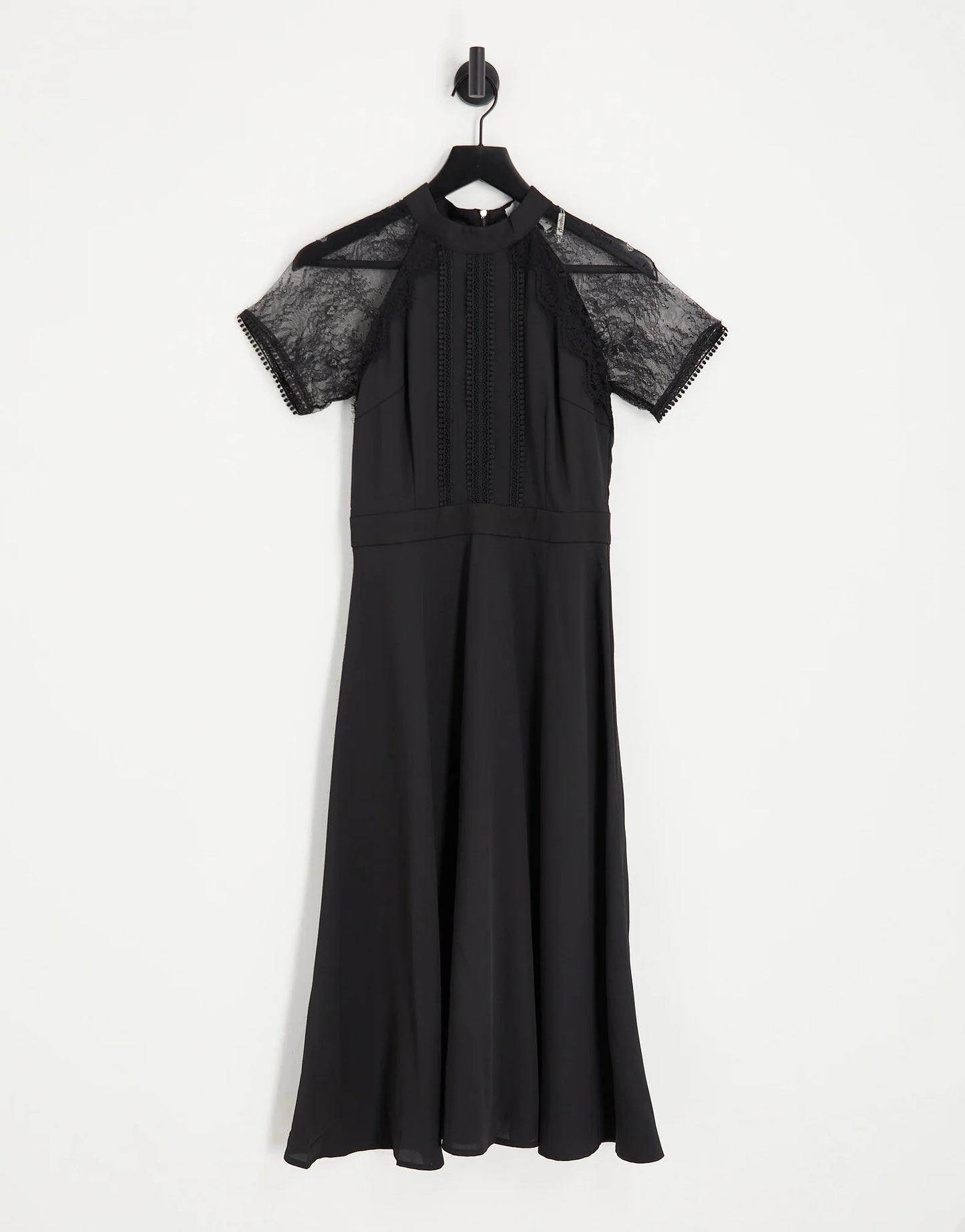 Liquorish A Line Lace Detail Midi Dress Size 10 RRP £32