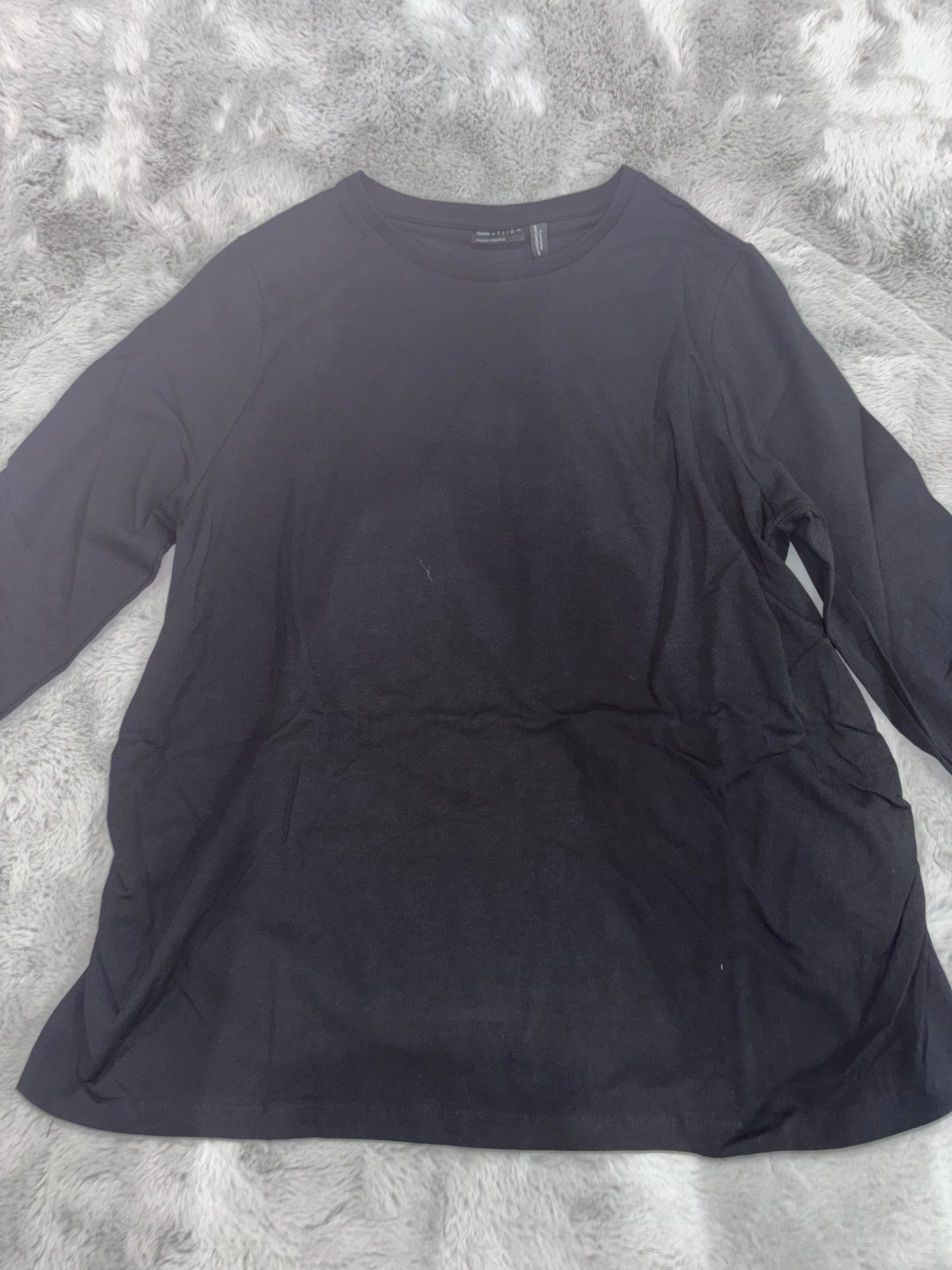 ASOS Design Maternity Ultimate Slim Fit Long sleeved  T-Shirt Black Size 12 RRP £12