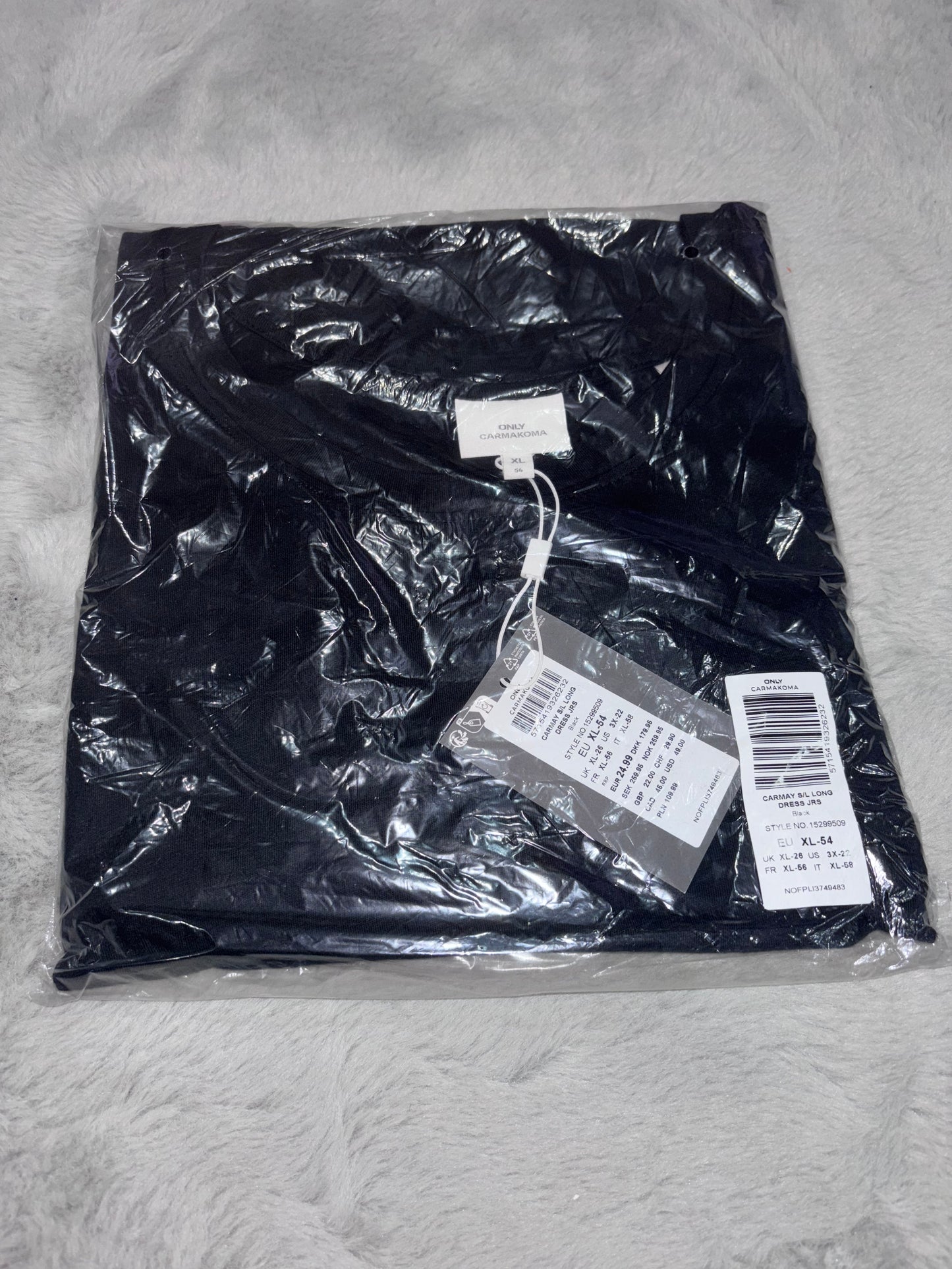 Black Only Curve High Neck Maxi Dress Size XL UK 26 RRP £25