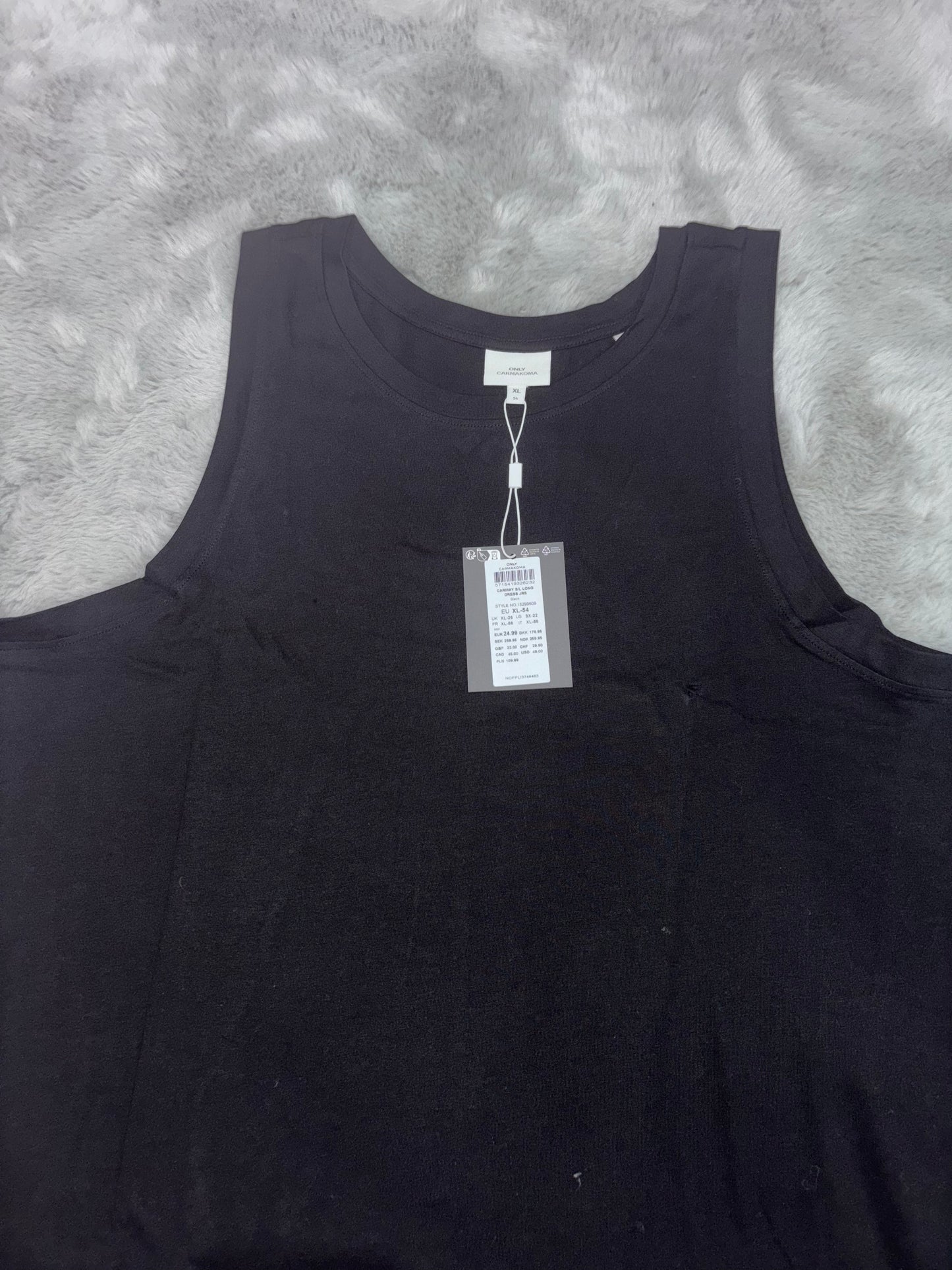 Black Only Curve High Neck Maxi Dress Size XL UK 26 RRP £25