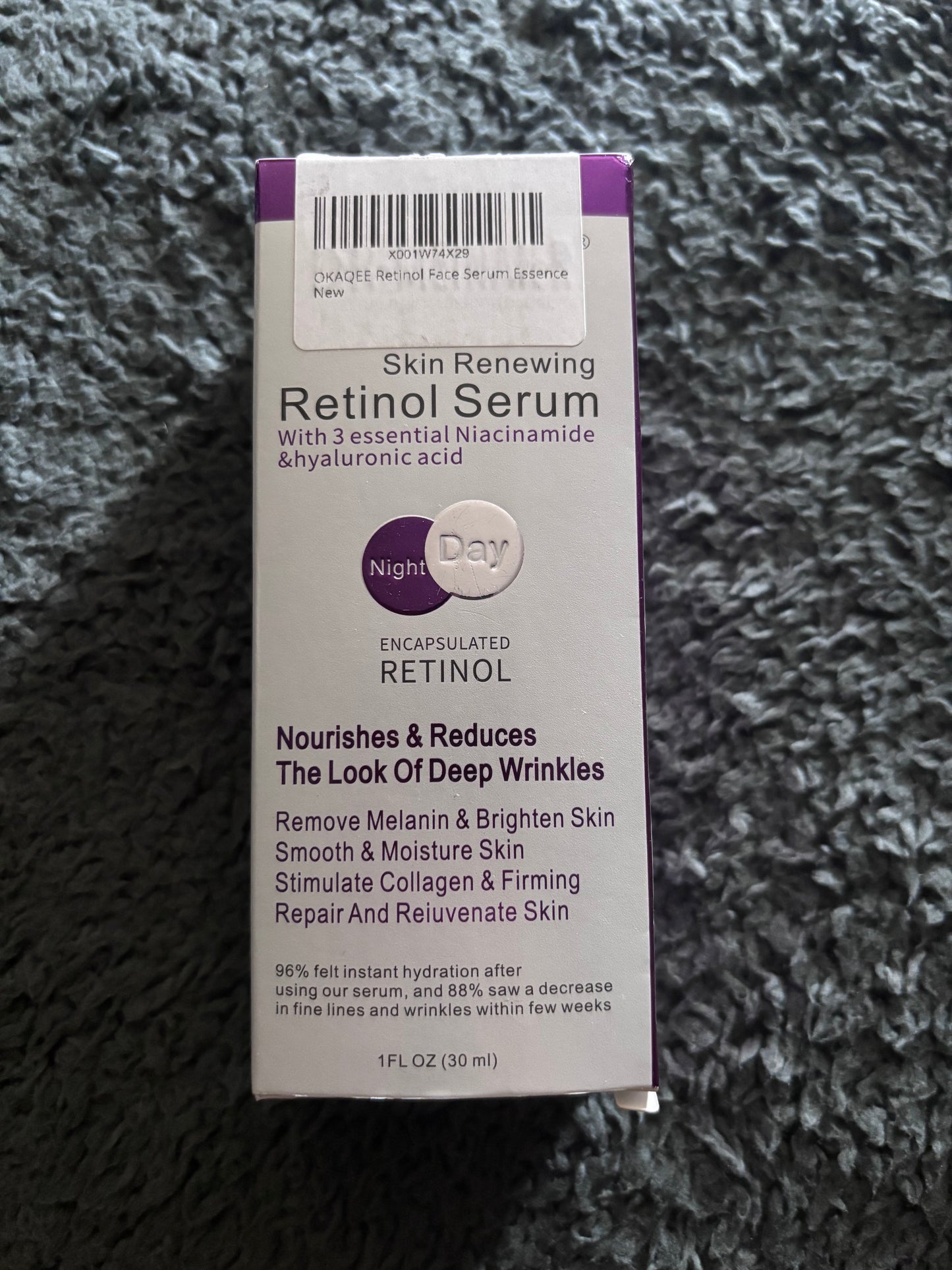 OKAQEE Retinol Face Serum Essence 30ml Wrinkles Removal RRP £34.99