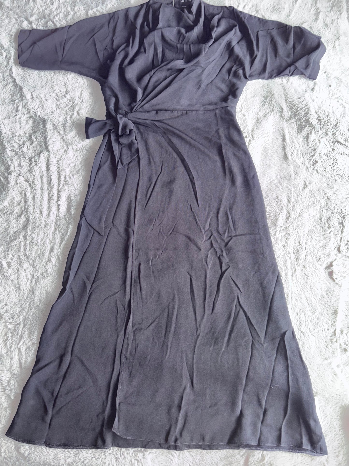 ASOS Design Black Cowl Neck Midi Dress Size 10 RRP £38 Prom / Party