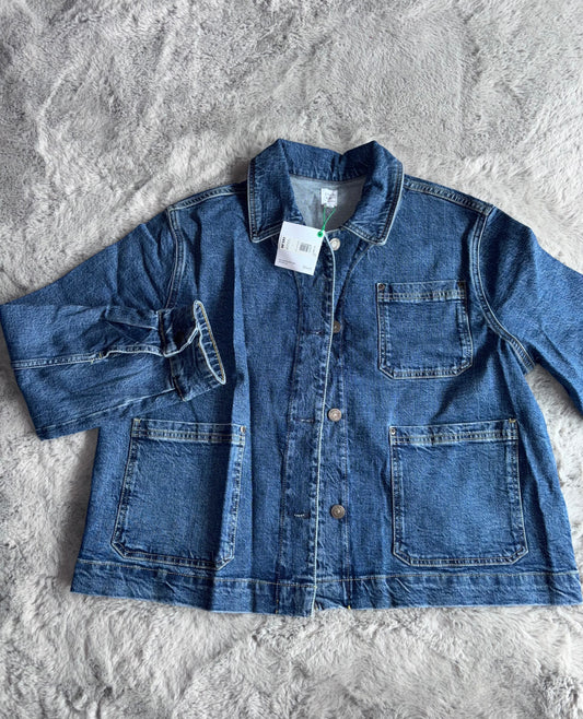 BNWT John Lewis Blue Denim Jacket Size 12 RRP £65