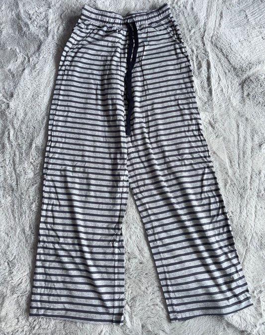 Brand New Navy Gray Stripe Pyjamas / Lounge Wear Pants Size XS RRP £24.99