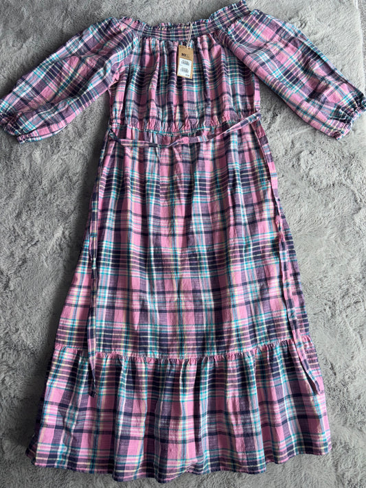 BNWT Next Checked Summer Dress Size 18 RRP £34