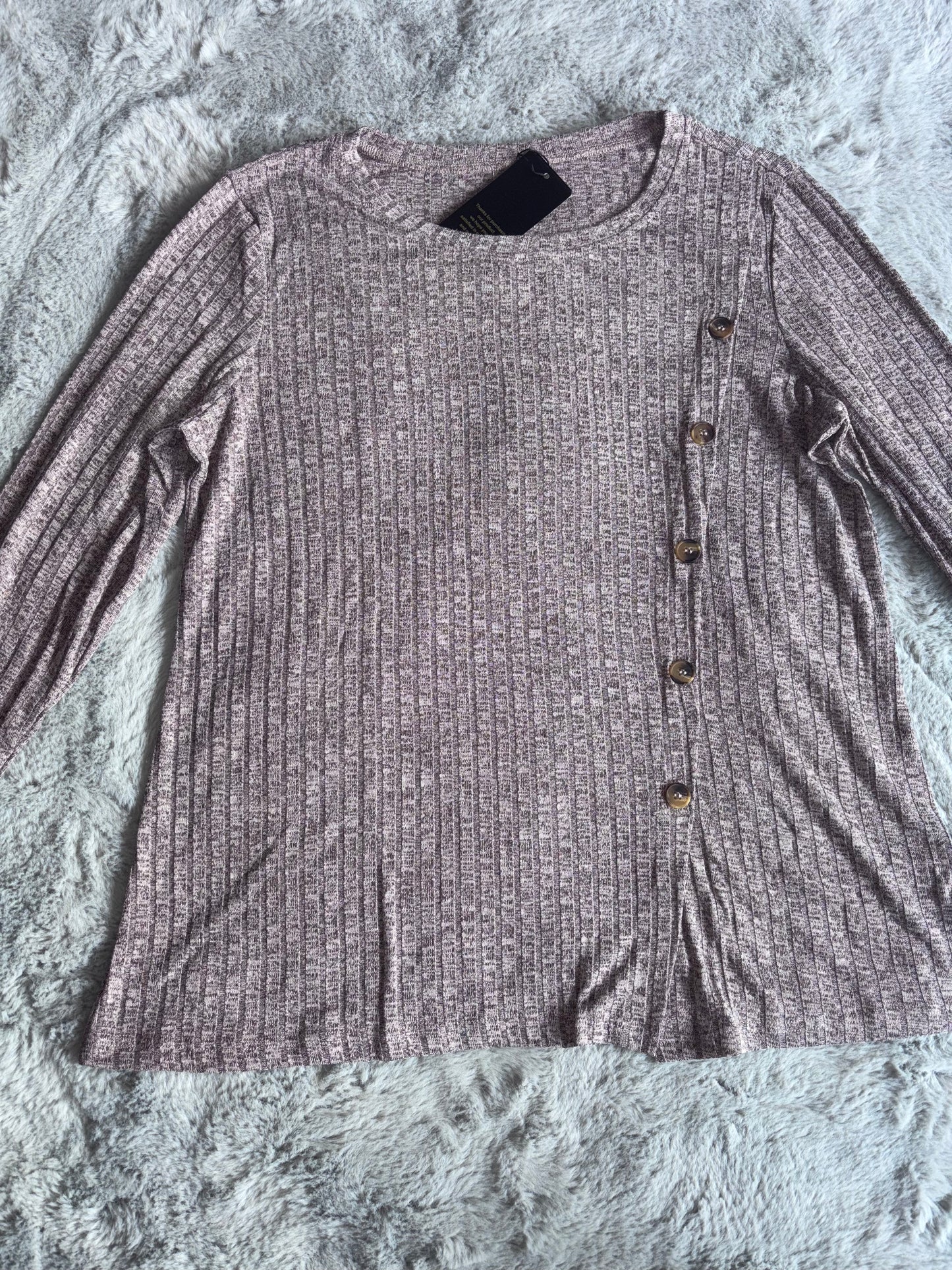 Amazon Long Sleeve Loungewear Sweater Brown Size 18-20 RRP £19.99