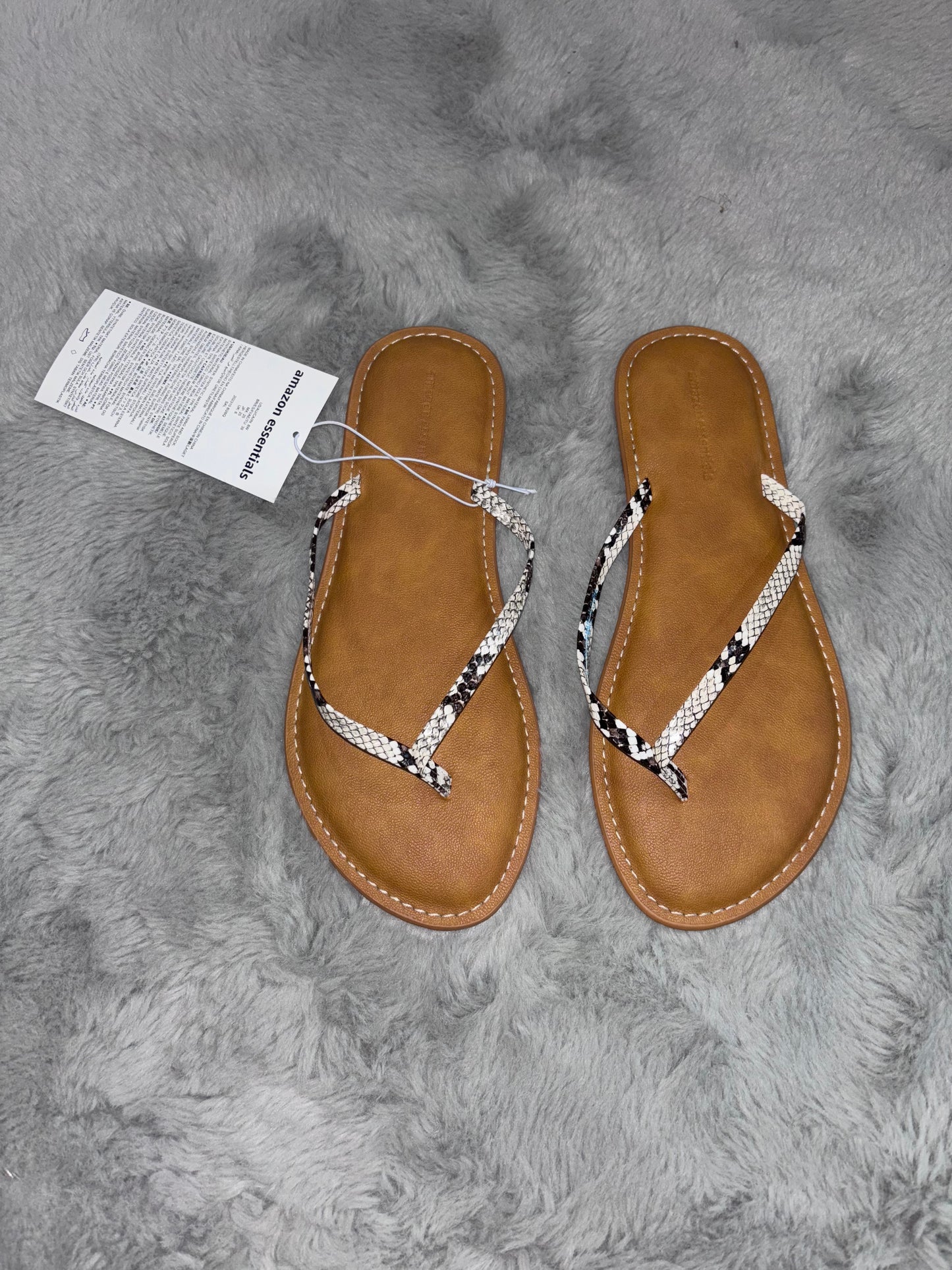 Amazon Essentials Thong Sandals Snake Flip Flops Size UK 6 RRP £17.10