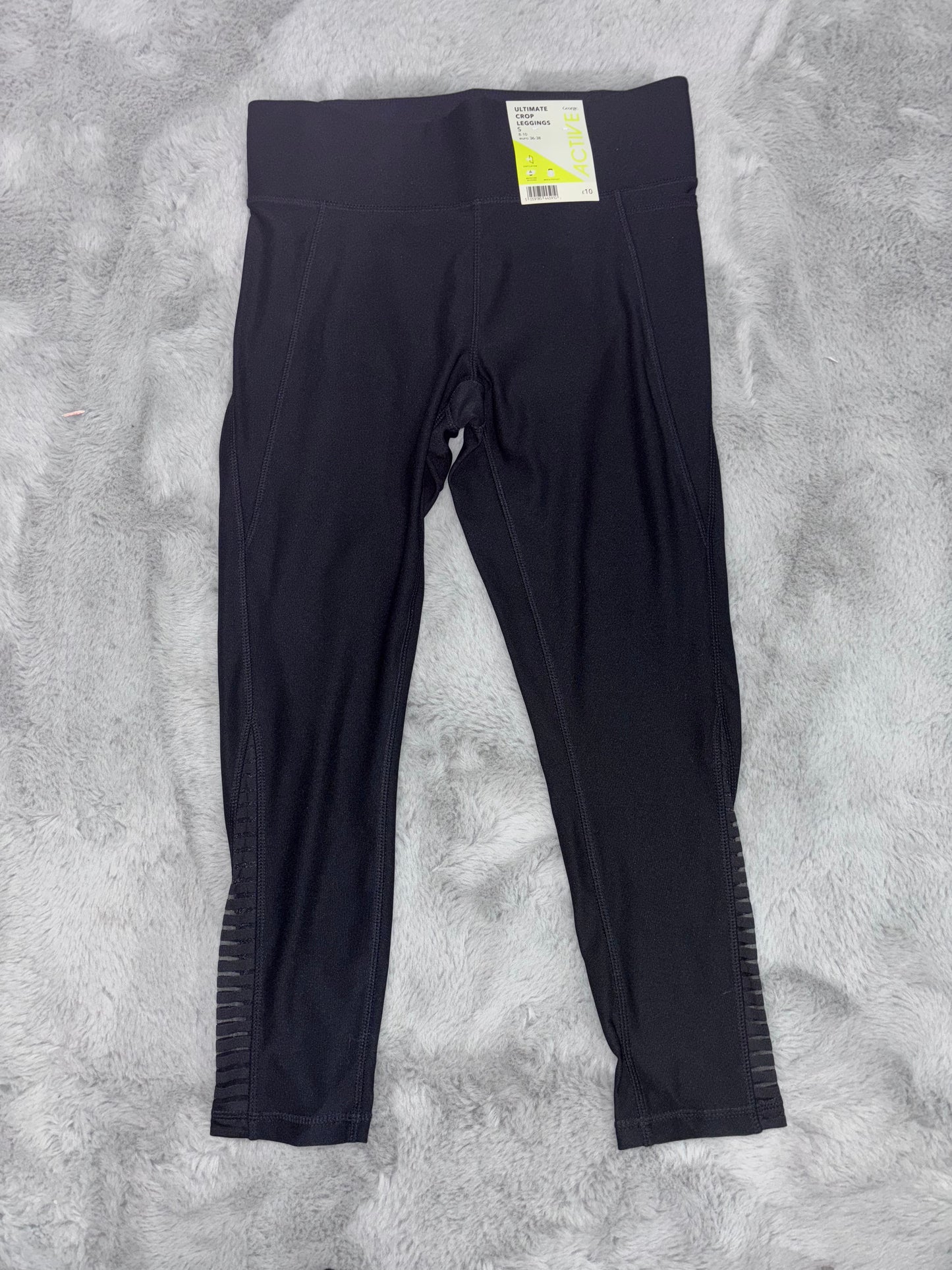 BNWT Black Gym Yoga Leggings Size S (8-10) Active RRP £10