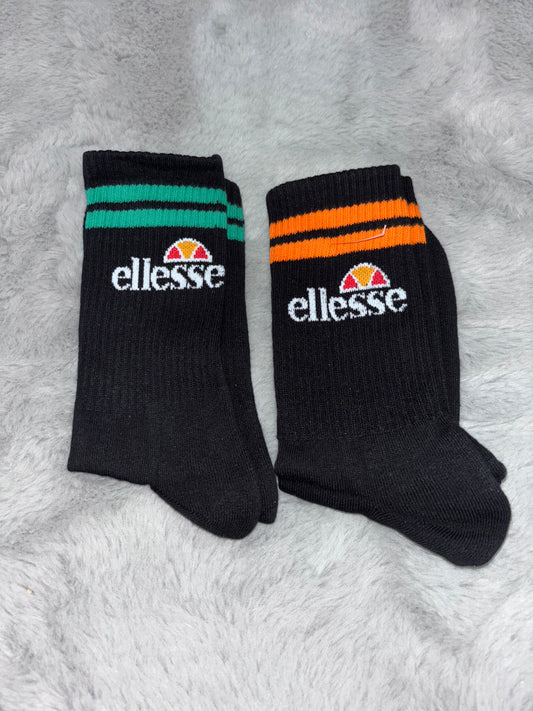 Pack of 2 Ellesse Black Socks 7-11 RRP £23.90