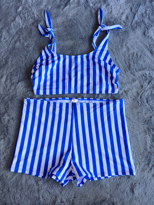 Simply Be Striped Bikini Set Size 16-18 RRP £25