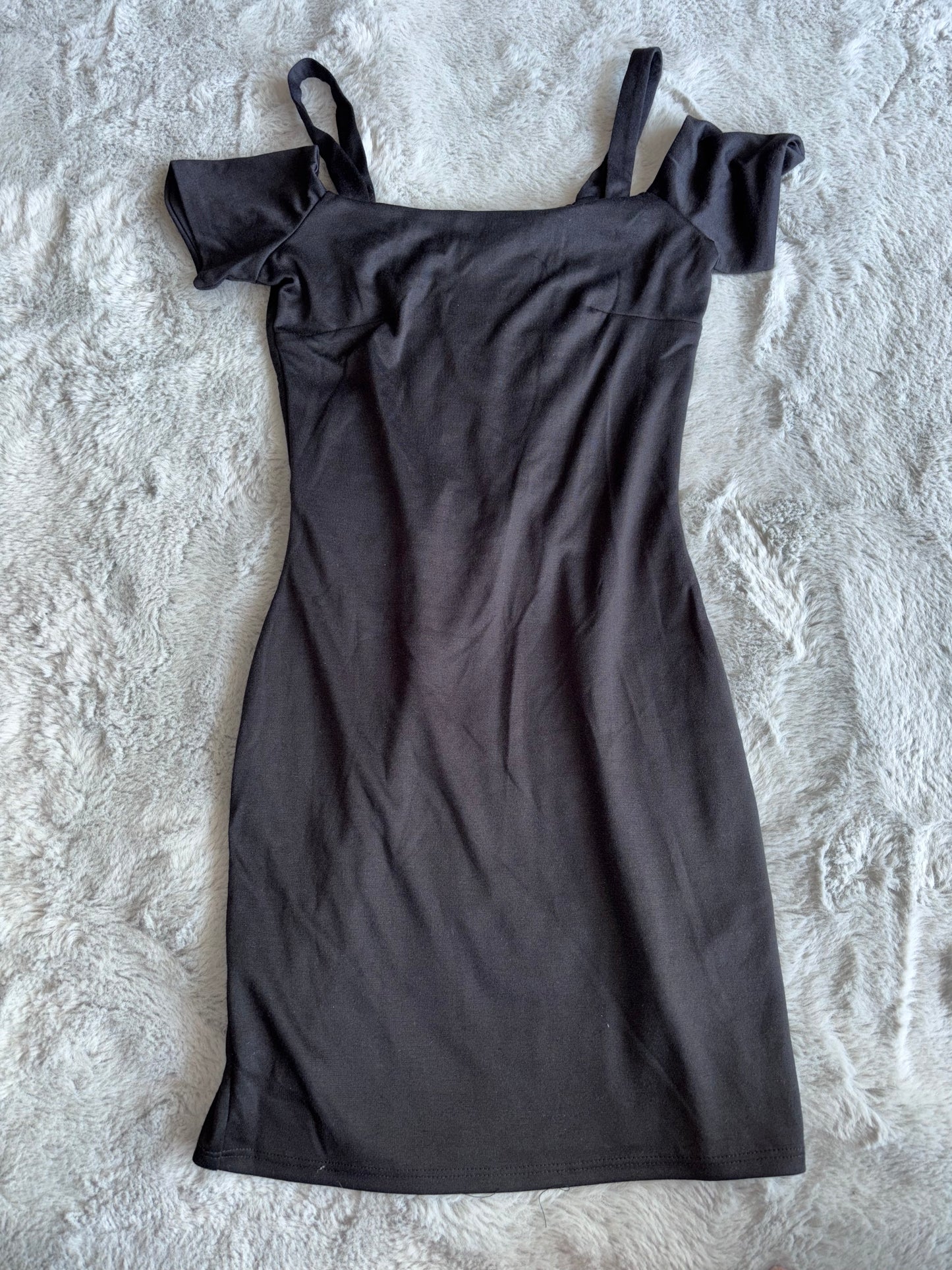 Brand New Topshop Little Black Bardot Dress Size 8 RRP £52