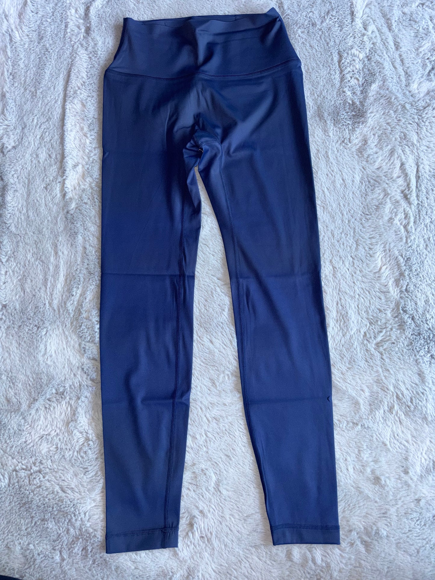 Amazon High Waisted Tummy Control Yoga Pants Running Leggings Navy Size Small RRP £22.98