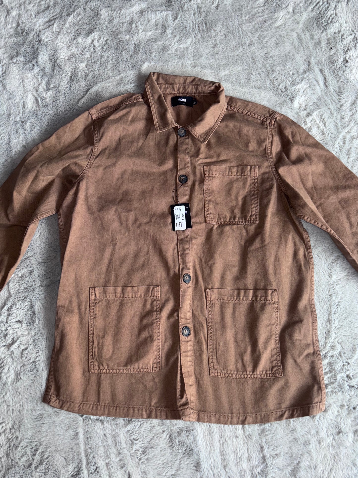 BNWT Jacamo Twill Chore Jacket Size Large RRP £40