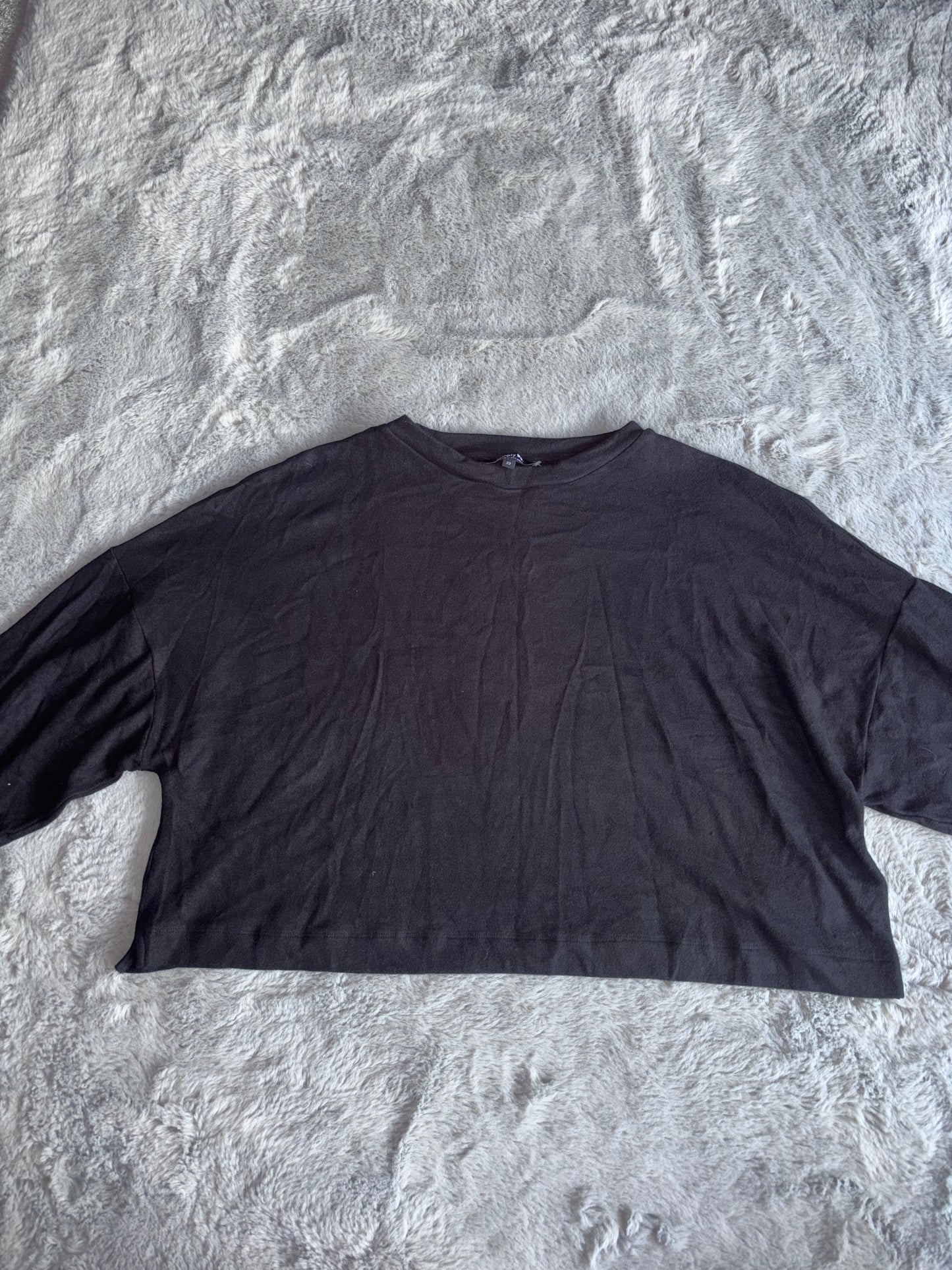 Simply Be Super Soft Cropped Yoga Jersey Jumper Size 22 RRP £32