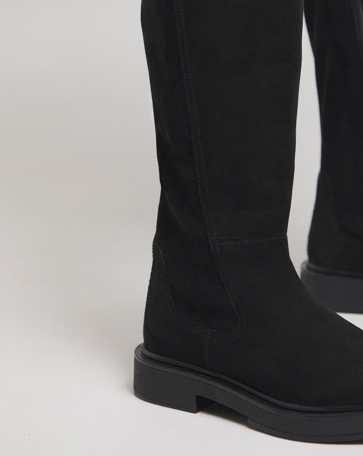 Perry Stretch Back Flat Knee High Boots Extra Wide Fit Curvy Calf Size UK 6 RRP £60