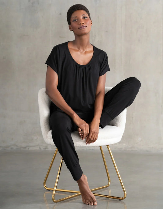 Seraphine Karen | Short Sleeve Maternity & Nursing Loungewear Top RRP £35