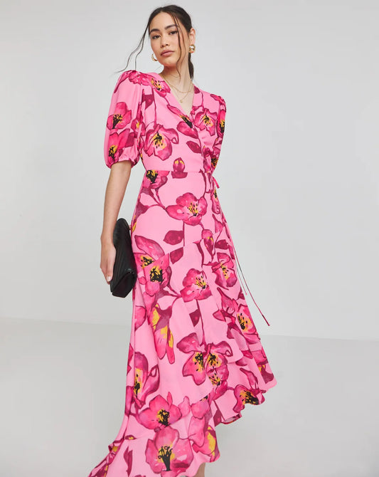 Joanna Hope Wrap Midi Dress Size 24 RRP £94