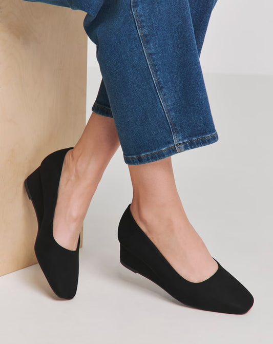 Valentina Low Wedge Court Shoe Extra Wide EEE Fit Size UK 6 RRP £36