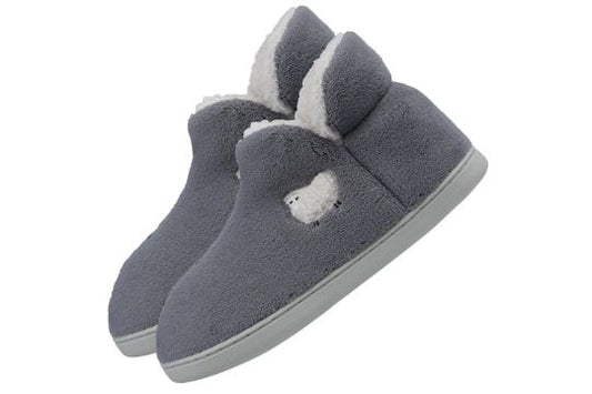 Amazon Grey Memory Foam Boots Slippers Size Large (7-8) RRP £14.99