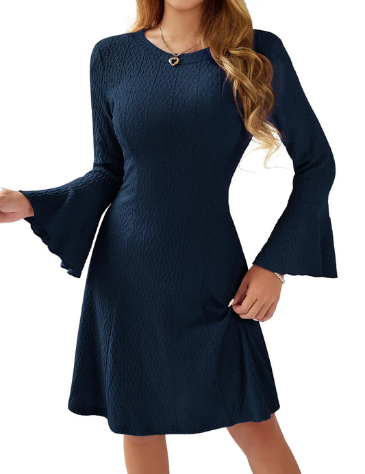 BNWT Navy Fit and Flare Dress Size Large RRP £20