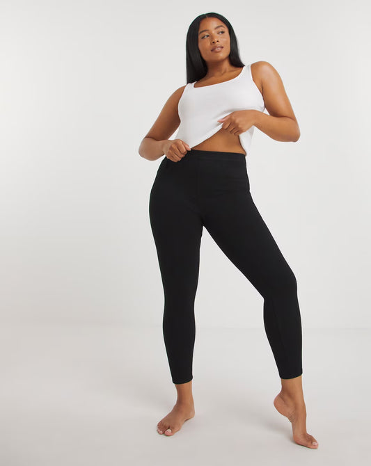 Spanx Medium Control Jean-ish Ankle Leggings Black Size 1X RRP £99